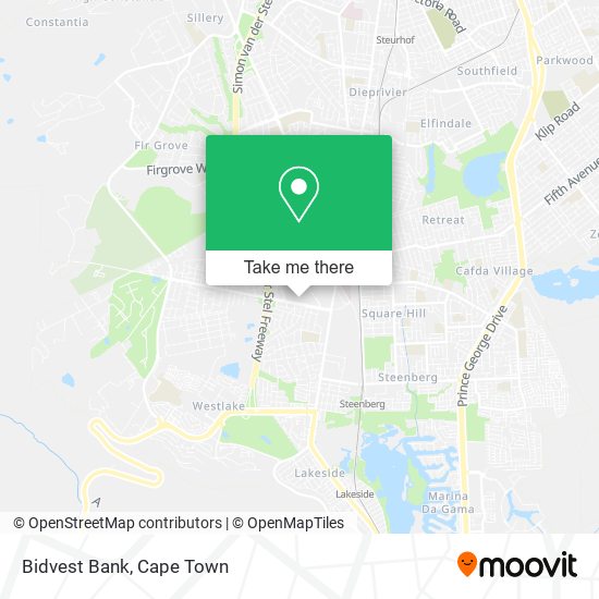 Bidvest Bank map