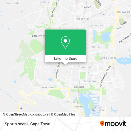 Sports scene map