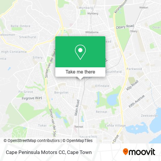 Cape Peninsula Motors CC map