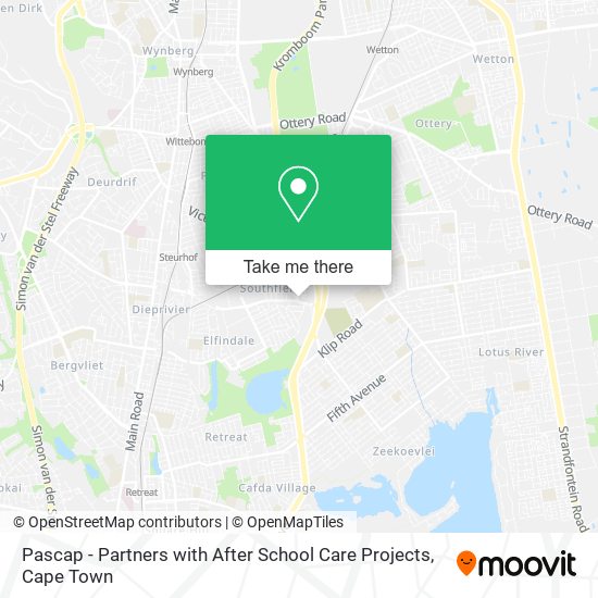 Pascap - Partners with After School Care Projects map