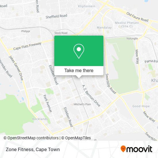 Zone Fitness map