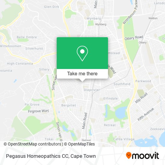 Pegasus Homeopathics CC map