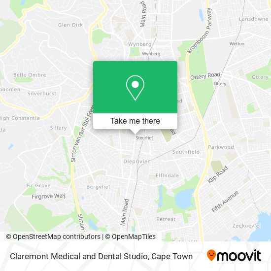 Claremont Medical and Dental Studio map