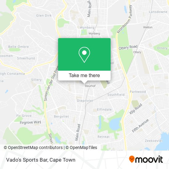 Vado's Sports Bar map