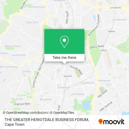 THE GREATER HERIOTDALE BUSINESS FORUM map