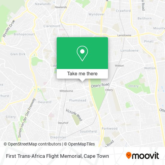 First Trans-Africa Flight Memorial map