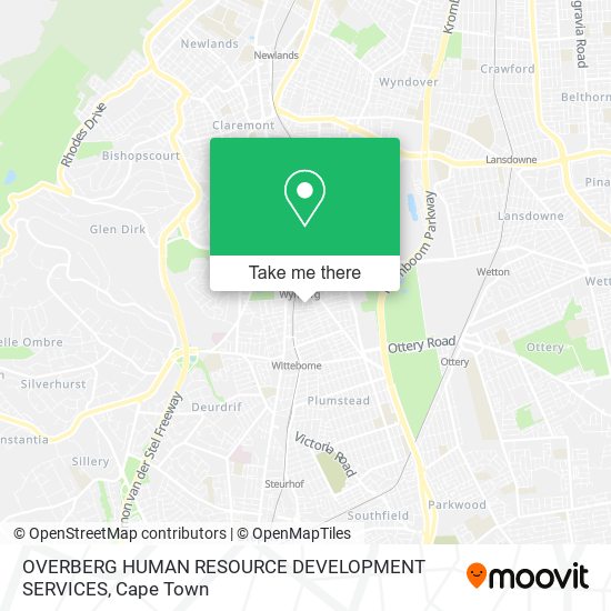 OVERBERG HUMAN RESOURCE DEVELOPMENT SERVICES map