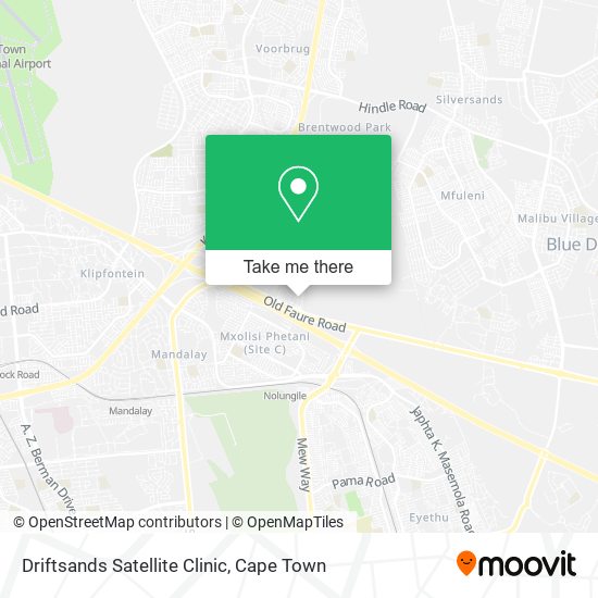 Driftsands Satellite Clinic map