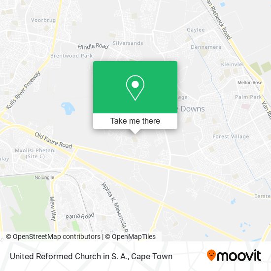 United Reformed Church in S. A. map