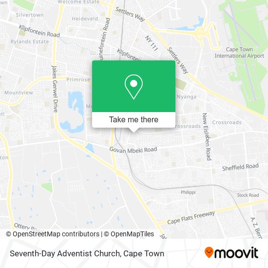 Seventh-Day Adventist Church map