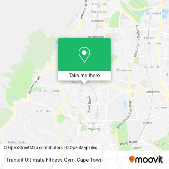 Transfit Ultimate Fitness Gym map