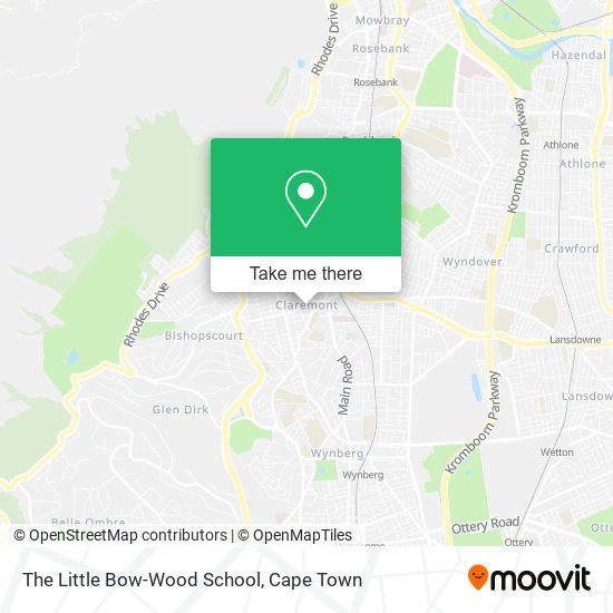 The Little Bow-Wood School map