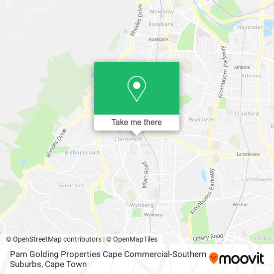 Pam Golding Properties Cape Commercial-Southern Suburbs map