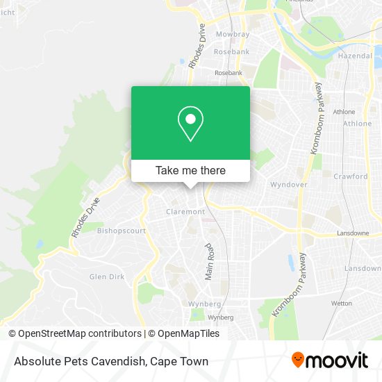 Absolute Pets Cavendish map