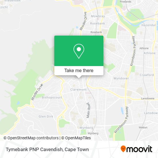 Tymebank PNP Cavendish map