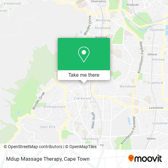 Mdup Massage Therapy map