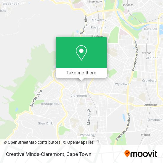 Creative Minds-Claremont map