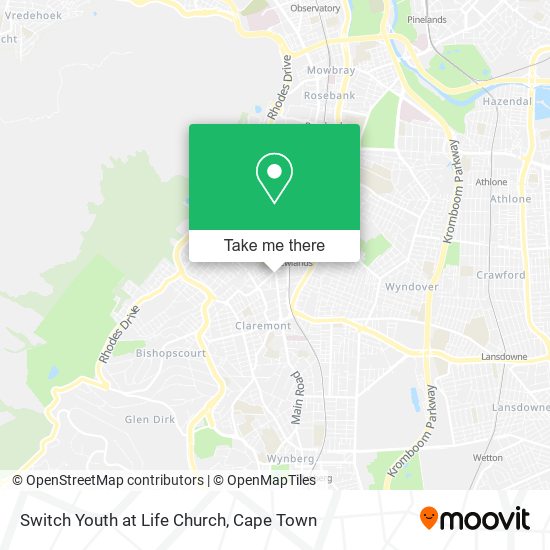 Switch Youth at Life Church map