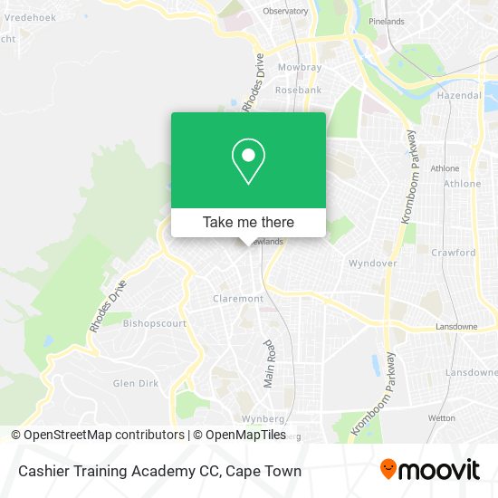 Cashier Training Academy CC map