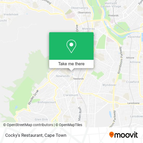 Cocky's Restaurant map