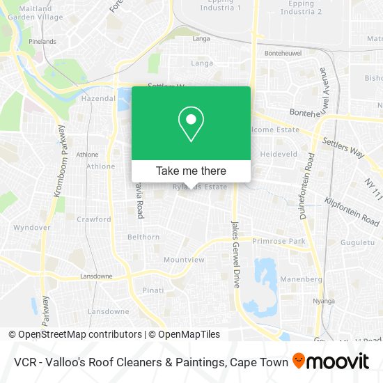 VCR - Valloo's Roof Cleaners & Paintings map