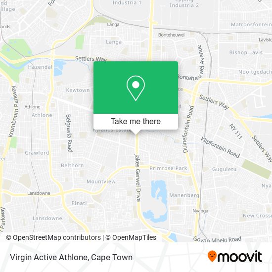 Virgin Active Athlone map