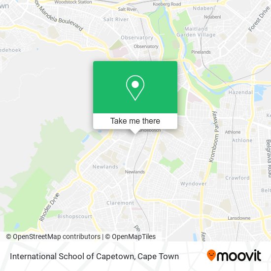 International School of Capetown map