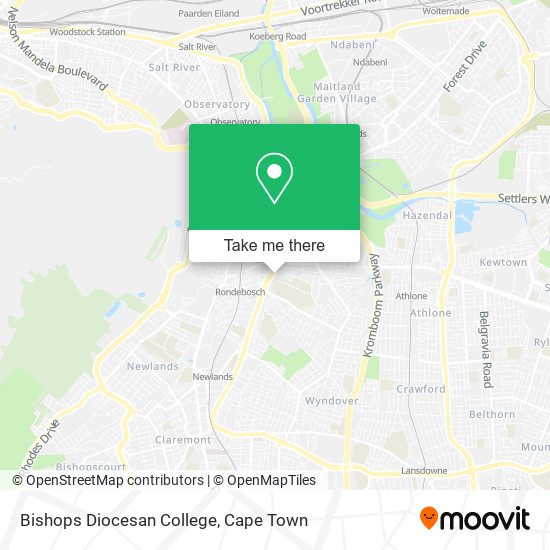 Bishops Diocesan College map