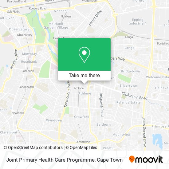 Joint Primary Health Care Programme map