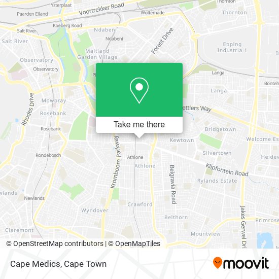 Cape Medics map