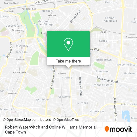 Robert Waterwitch and Coline Williams Memorial map