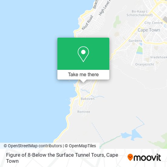 Figure of 8-Below the Surface Tunnel Tours map