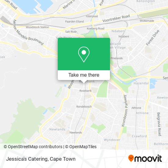 Jessica's Catering map
