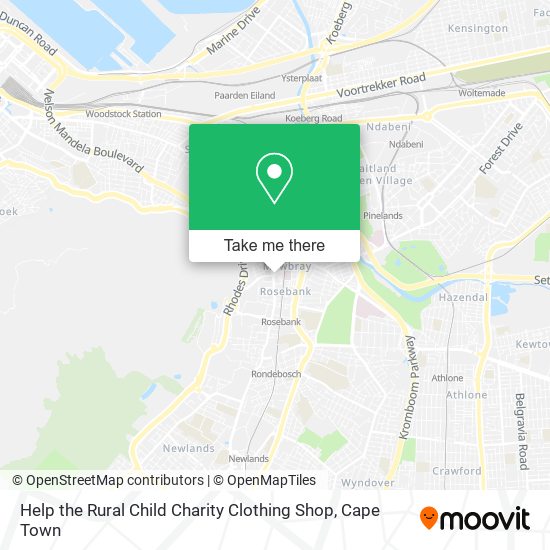 Help the Rural Child Charity Clothing Shop map