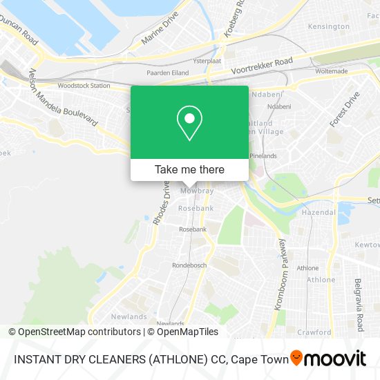 INSTANT DRY CLEANERS (ATHLONE) CC map