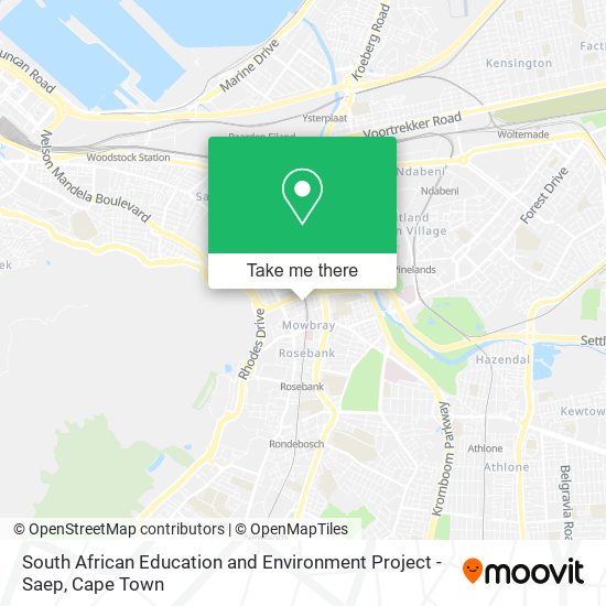 South African Education and Environment Project - Saep map