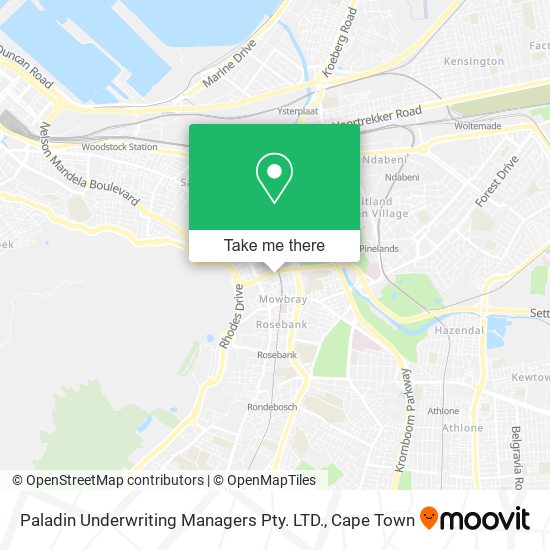Paladin Underwriting Managers Pty. LTD. map