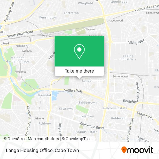Langa Housing Office map