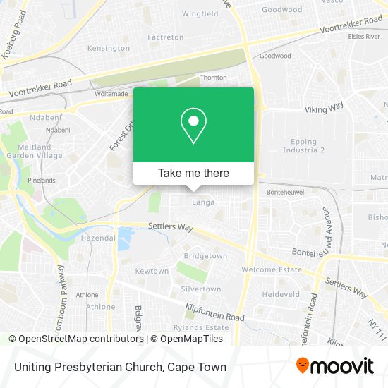 Uniting Presbyterian Church map