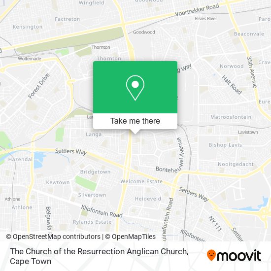 The Church of the Resurrection Anglican Church map
