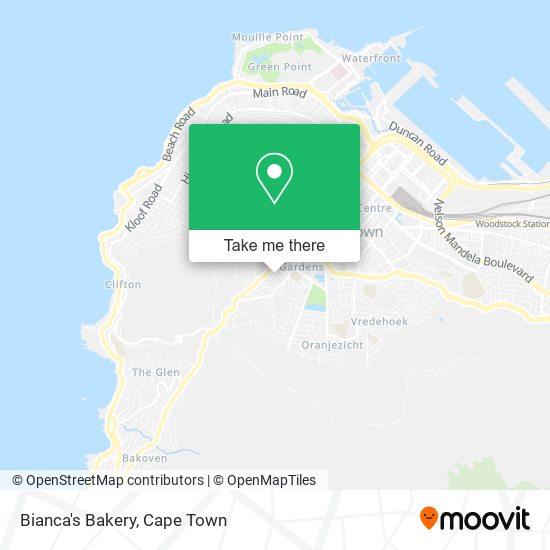Bianca's Bakery map