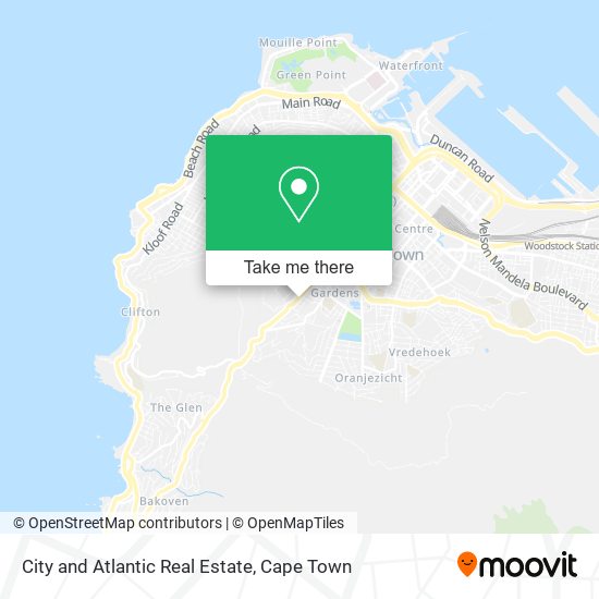City and Atlantic Real Estate map