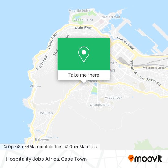 Hospitality Jobs Africa map