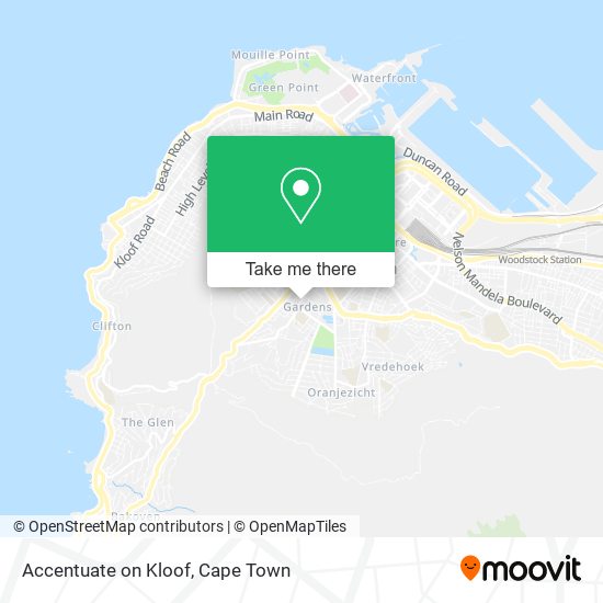Accentuate on Kloof map