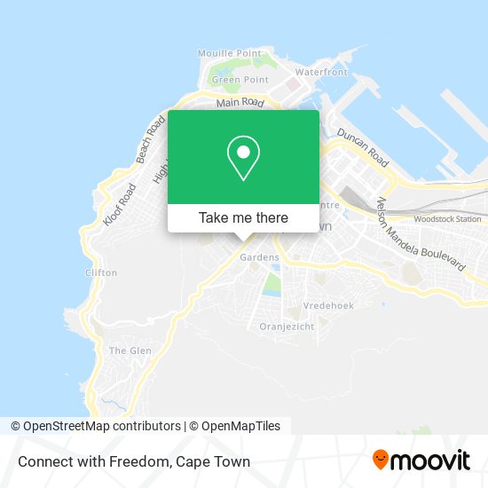 Connect with Freedom map