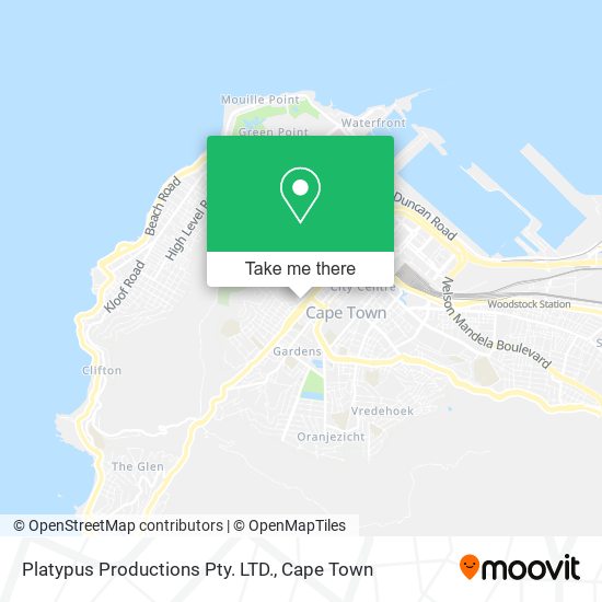 Platypus Productions Pty. LTD. map
