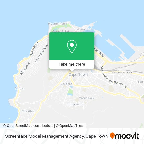 Screenface Model Management Agency map