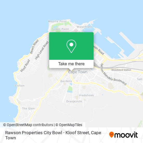 Rawson Properties City Bowl - Kloof Street map