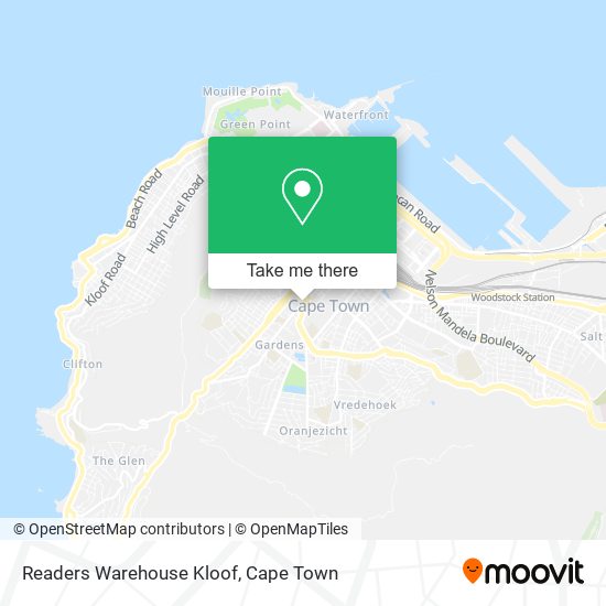 Readers Warehouse Kloof map