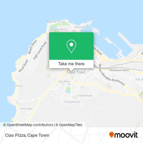 Ciao Pizza map